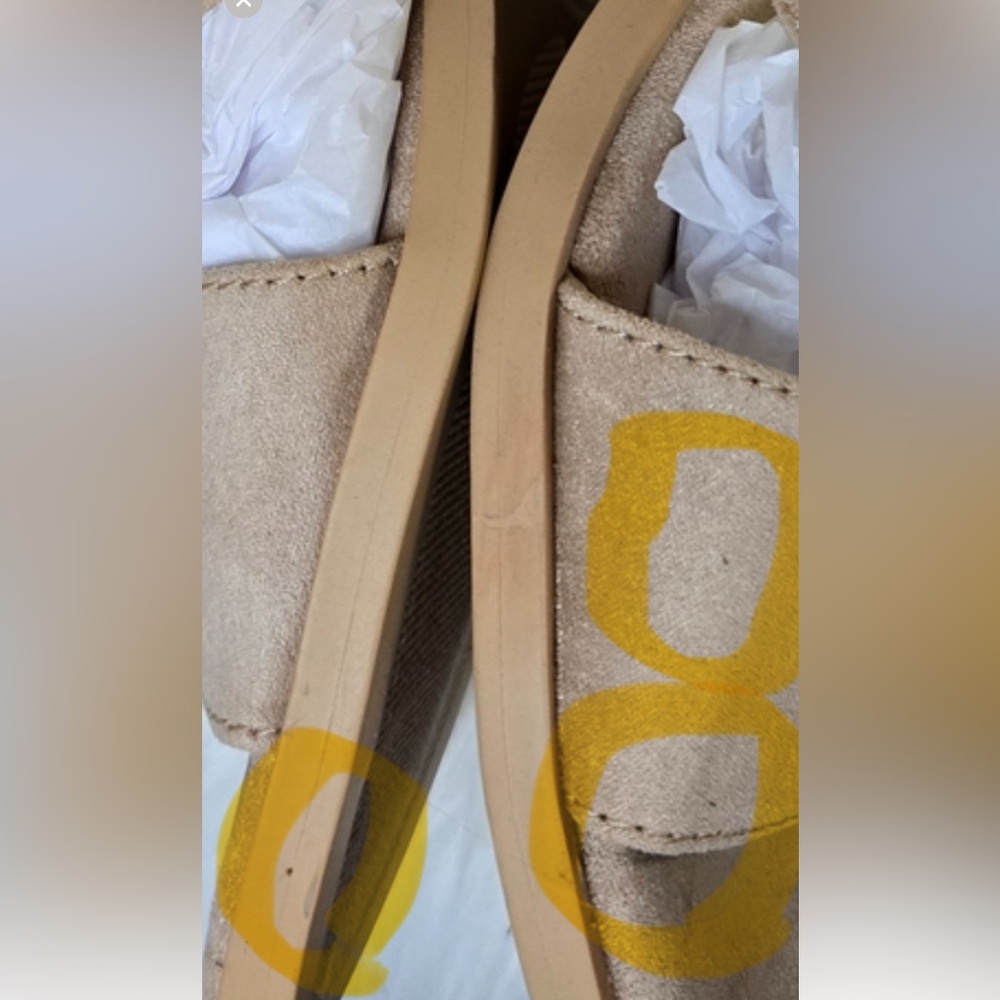 Source Unknown Tan Suede Slip-Ons